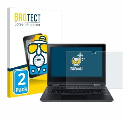 Abbildung von BROTECT Entspiegelungs Schutzfolie für Acer TravelMate Spin B3 (2 Stück) Matte Displayschutz Folie, Anti Reflex, Fingerprint