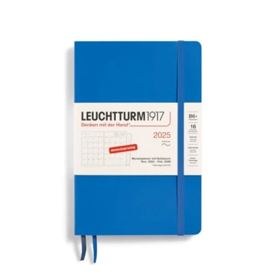 Abbildung von LEUCHTTURM1917 370612 Monatsplaner &amp; Notizbuch Paperback (B6+) 2025, 16 Monate, Softcover, Sky, Deutsch