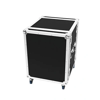 Abbildung von ROADINGER Verstärkerrack PR 2, 14HE, 47cm mit Rollen Flightcase für 483 mm Geräte (19&quot;), rollbar
