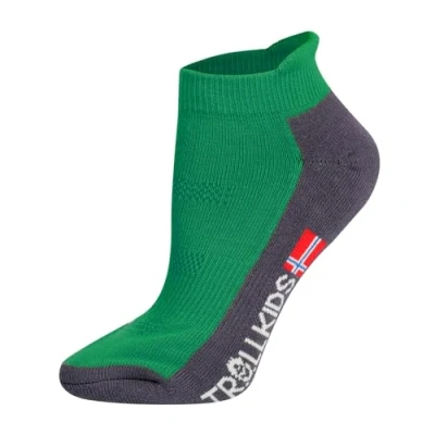 Abbildung von Trollkids Kinder niedrige Wandersocken Trekking Socken, Pfeffergrün, Größe 27 30; 5 6 years