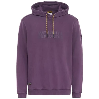 Abbildung von camel active MIT AUS Reiner Kapuzenpullover, Herren, Größe: Medium, Lavender