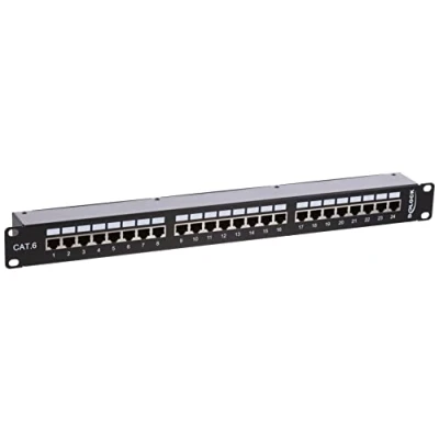 Abbildung von Delock Patch Panel mit Kopplern RJ 45 x24 Schwarz