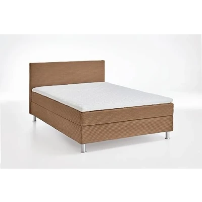 Abbildung von ATLANTIC home collection Boxbett inklusive Rost und Federkernmatratze, Polyester, Karamell, 140 x 200 cm