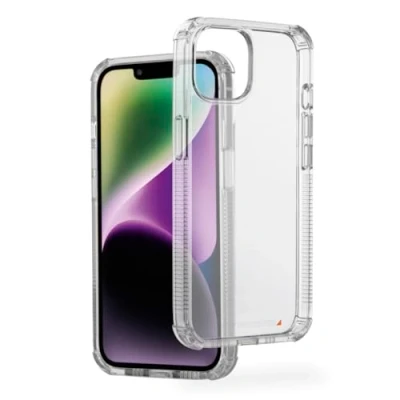 Abbildung von Hama Handyhülle „Extreme Protect“ für Apple iPhone 14(Bumper D3O lizenziert, stoßfest, sturzsicher und bruchsicher, durchsichtige Hülle ohne Vergilben, Case induktives Laden) transparent