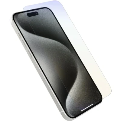Abbildung von OtterBox Premium Pro Blue Light Glass Displayschutz für iPhone 15 Max, gehärtetes Glas, x5 Kratzschutz, übersteht Stürze bis zu 1.8m, antimikrobieller Schutz Keine Einzelhandelsverpackung