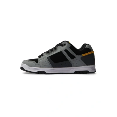 Abbildung von DC Shoes STAG Skateschuh, Größe: 46, Grey yellow Leder