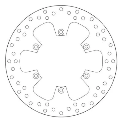 Abbildung von BREMBO Bremsscheibe hinten 240mm 5mm 6 gelocht 68B407F0 Bremsscheiben, Scheibenbremsen