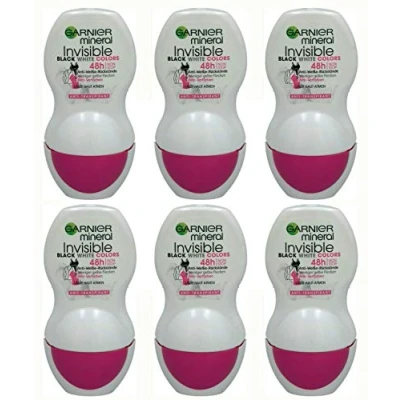 Abbildung von Garnier Mineral Deo Roll On Invisible Black White Colors, 1er Pack (1 x 50 ml)