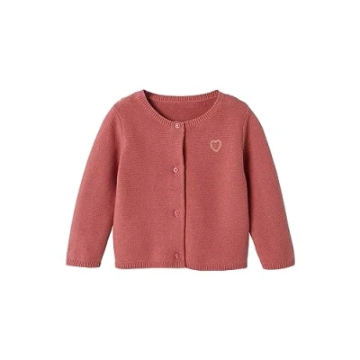 Abbildung von Vertbaudet Baby Strickjacke, Herz Basic wollweiß 80