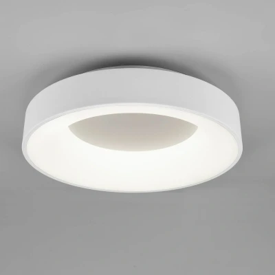 Abbildung von Trio Leuchten LED Deckenleuchte Girona 671210131, Metall Weiß matt, Acryl, inklusiv 27 Watt LED, Dimmer, Memory Funktion, Nachtlicht, Fernbedienung