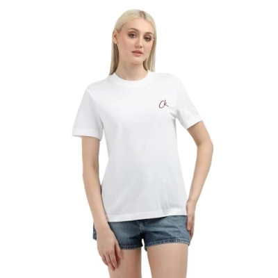 Abbildung von Calvin Klein Jeans Regular TEE Tshirt basic, Damen, Größe: XXS, Bright white