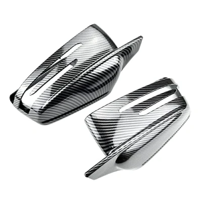 Abbildung von Autospiegelgehäuse 2X Für Mercedes Benz A W176 B W246 C W204 E W212 Cla W117 Gla X156 Glk X204 Cls Klasse W218 Echt Carbon Rückspiegelkappe Spiegelkappen (Farbe : fiber B)