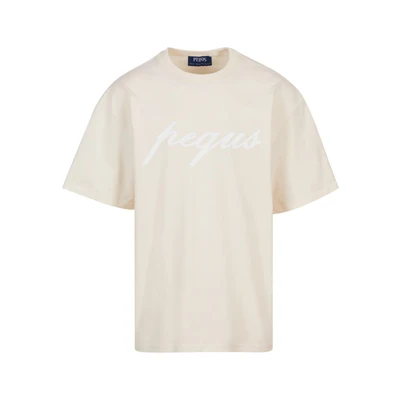 Abbildung von Pequs Tshirt print, Herren, Größe: Large, Sand