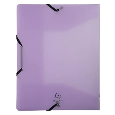 Abbildung von Exacompta 56279E Ordnungsmappe DIN A4 mit 3 Klappen, 8 Fächern, Polypropylen, Pastellfarben 1 Stück Zufallsfarbe
