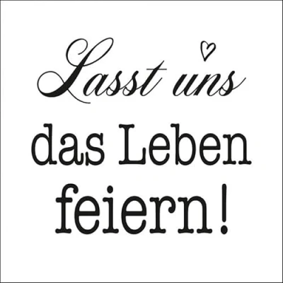 Abbildung von Ambiente Luxury Paper Products Papierserviette 20 Servietten Lasst uns Feiern 33x33cm, (20 St)