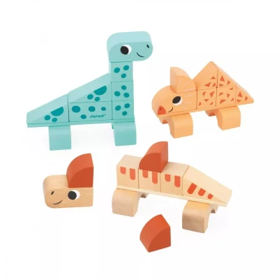 Abbildung von Janod Cubikosaurus Dinosaurier zum Bauen