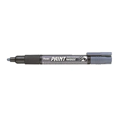Abbildung von 12 x Pentel Lackmarker 2,0mm Rundspitze grau