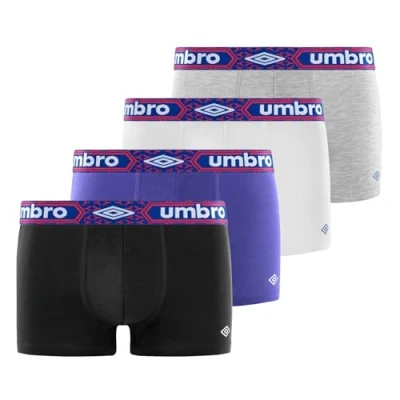Abbildung von Boxershorts Herren Empfindliche Haut, Unterhosen Männer, Anti Reizung (4er Pack), Schwarz/Blau/Grau/Weiß, M