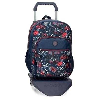 Abbildung von Movom Freizeitrucksack mit mehrfarbigem Trolley, 30 x 38 12 cm, Polyester, 13,68 l