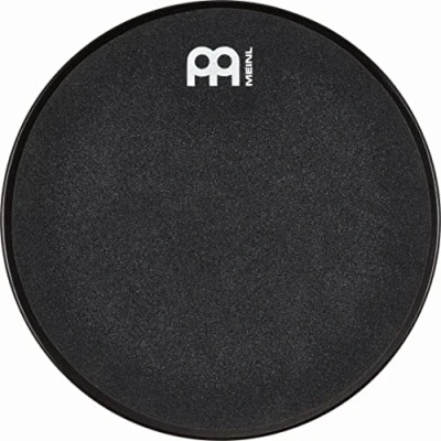 Abbildung von Meinl Cymbals Marshmallow Übungspad 12 Zoll (30,48cm) leises Drum Practice Pad, mittlerer Rebound, montierbar auf Becken Ständer und Stativ Schwarz Schlagzeug Percussion Zubehör (MMP12BK)