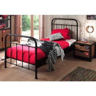 Abbildung von Vipack Kinderbett, (Made in Europe), Metallbett, Jugendbett, Einzelbett mit Lattenrost