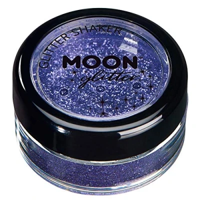 Abbildung von Fein Glitterstreuer von Moon Glitter 100% kosmetische Glitzer für Gesicht, Körper, Nägel, Haare und Lippen 5g Lavendel