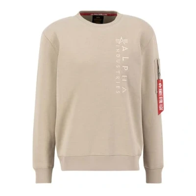 Abbildung von Alpha Industries EMB Sweater Sweatshirt, Herren, Größe: XL, Vintage sand