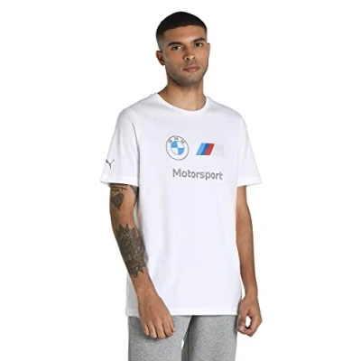 Abbildung von Puma BMW MMS ESS LOGO Tshirt print, Herren, Größe: Medium, White
