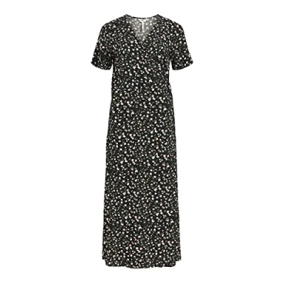 Abbildung von Object Objema Elise LONG WRAP Maxikleid, Damen, Größe: 38, Black