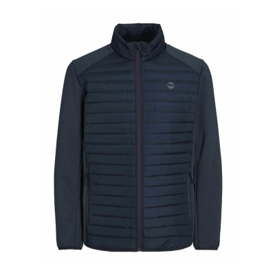 Abbildung von Jack &amp; Jones Quilted Collar Übergangsjacke, Herren, Größe: Small, Navy blazer
