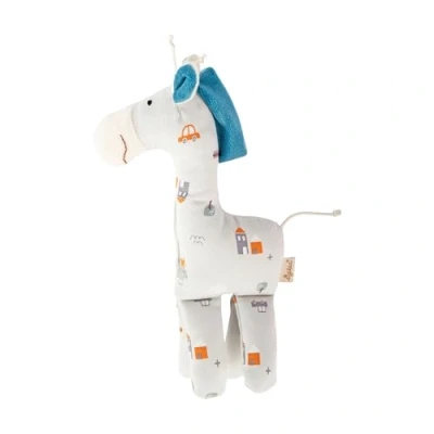 Abbildung von Kuscheltier Giraffe blau sigibaby