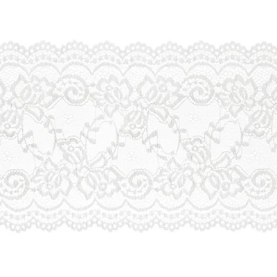 Abbildung von partydeco Tischläufer, Tischläufer Spitze 15cm x 9m Spitzenband Weiß