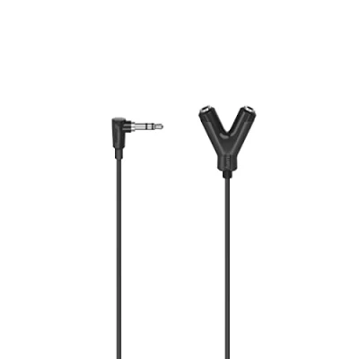 Abbildung von Hama Audio Adapter, Klinkenstecker 3,5 mm, 2 Stereo Klinkenbuchsen m,