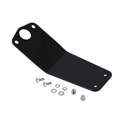 Abbildung von AKF Kennzeichenhalter Schwarz, aus Edelstahl, mit Befestigungsmaterial Simson S50, S51, S70, KR51/2 Schwalbe, SR50, SR80