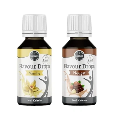 Abbildung von borchers Flavour Drops Vanille &amp; Nougat 0 Kalorien Zum Kochen und Backen 2x 30ml