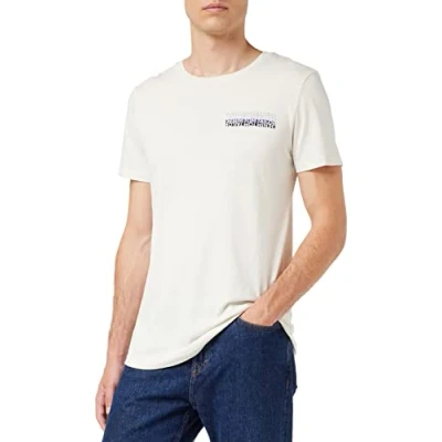 Abbildung von TOM TAILOR Denim Herren T Shirt mit Backprint 1033025, 10338 Soft Light Beige, L