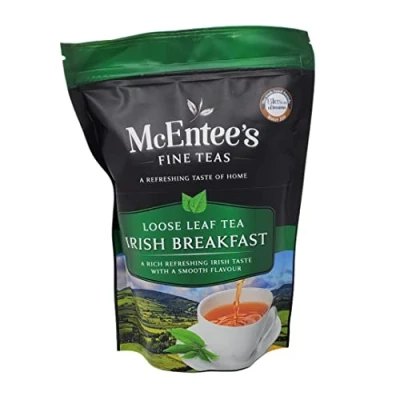 Abbildung von McEntee&#039;s Irish Breakfast Tea (2 Stück) 250g Bags Irische Mischung aus Ceylon und Assam Tees Früchstückstee lose Kräftige Schwarzteemischung