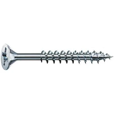 Abbildung von SPAX Universalschraube, 4,0 x 60 mm, 500 Stück, Kreuzschlitz Z2, Senkkopf, Teilgewinde, 4CUT, WIROX A3J, 0291010400605