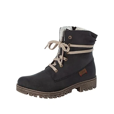 Abbildung von Rieker Schnürstiefelette, Damen, Größe: 43, Atlantic/mogano Schuhe