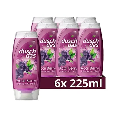 Abbildung von Duschdas Duschgel Acai Berry Duschbad mit Fresh Energy Duftformel sorgt für einen erfrischenden Start in den Tag 6x 225 ml