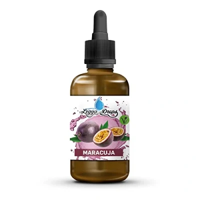 Abbildung von Aromenland Fitness Lebensmittelaroma Legga Drops Maracuja Geschmack zuckerfrei kalorienfrei 50 ml