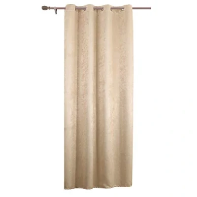 Abbildung von WOLTU Thermovorhang Kälteschutz wärmeisolierende Vorhänge Blickdicht mit Ösen, 250g/m² Schwere Verdunklungsvorhänge Damast Optik Gardinen Wohnzimmer Schlafzimmer, 135x225 cm Champanger (1 Stück)