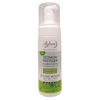 Abbildung von Ayluna Naturkosmetik, Schaumfestiger bio Coffein &amp; Bambus, starker Halt, 150 ml, vegan