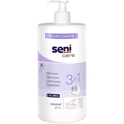 Abbildung von TZMO Deutschland GmbH Duschgel SENI care Waschcreme 3in1 mit UREA, 1000 ml