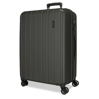Abbildung von Movom Wood Mittlerer Koffer Grau 44,5x65x27,5 cms Hartschalen ABS TSA Schloss 68L 3,8Kgs 4 Doppelräder Erweiterbar