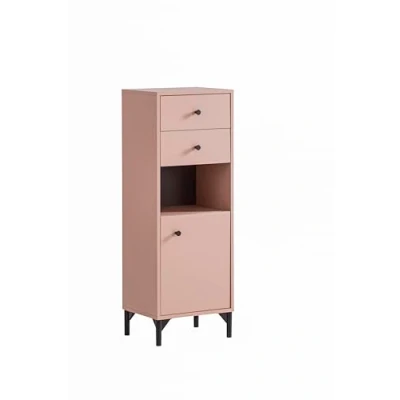 Abbildung von Schildmeyer Midischrank Smash, Breite 40 cm Apricot Dekor, wechselbarer Türanschlag
