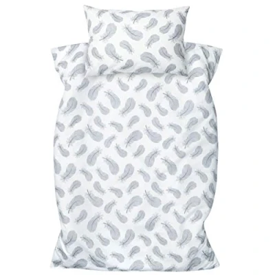 Abbildung von Bettwäsche Bettbezug 100 x 135 cm, Kopfkissenbezug 40 60 Amilian, 100% Baumwolle