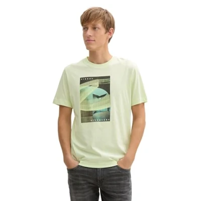 Abbildung von TOM Tailor Tshirt print, Herren, Größe: 3XL, Lime cream green