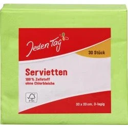Abbildung von Jeden Tag Servietten 33x33cm apfelgrün