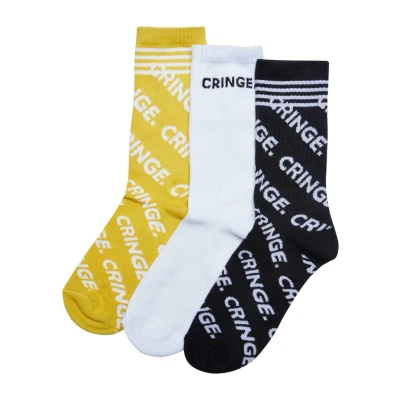Abbildung von Mister Tee 3PACK Socken, Herren, Größe: 39 42, Black white yellow